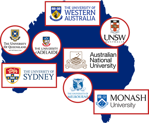Australia universities locations